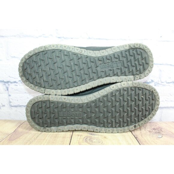 LL Bean All Week Men's Black Leather Slip On Moccasin Slipper Shoes Size 11 M - Picture 9 of 9